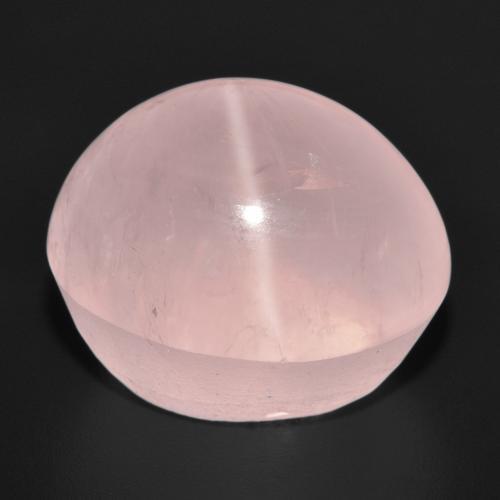 Quarzo rosa stellato Rosa corallo naturale da 38.87 ct, Taglio ovale, Traslucido
