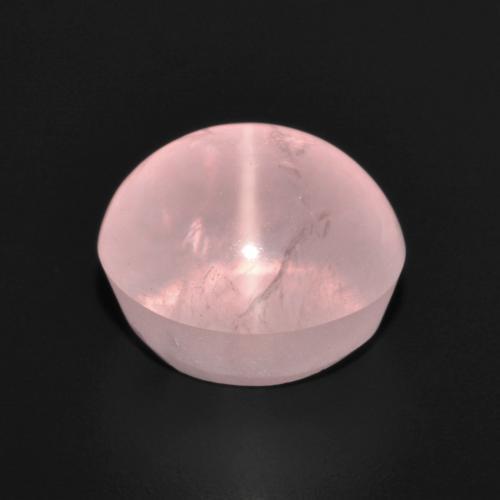 Quarzo rosa stellato naturale rosa da 7,29 ct, taglio ovale, traslucido
