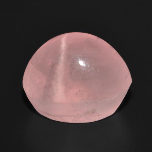 Quarzo rosa stellato Rosa medio naturale da 15.66 ct, Taglio ovale, Traslucido