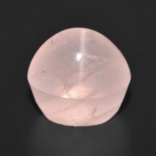 Quarzo rosa stellato naturale rosa da 10,60 ct, taglio ovale, traslucido