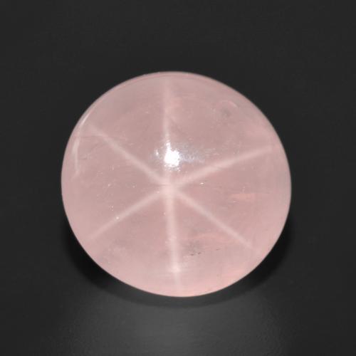 Quarzo rosa stellato Rosa medio naturale da 8.71 ct, Taglio rotondo, Traslucido