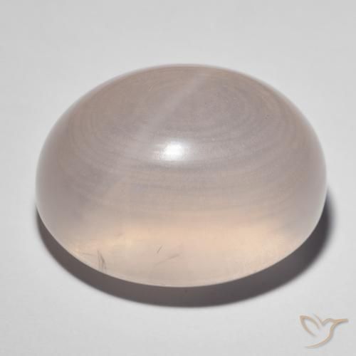 Quarzo rosa stellato Rosa medio naturale da 41.38 ct, Ovale, Trasparente