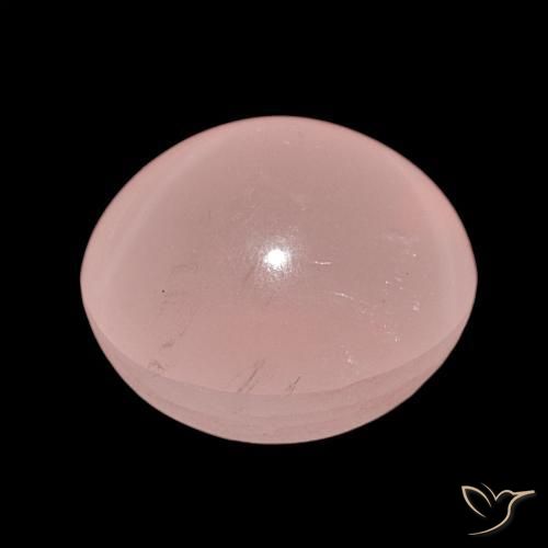 Quarzo rosa stellato Tono rosa naturale da 62.47 ct, Ovale, Traslucido