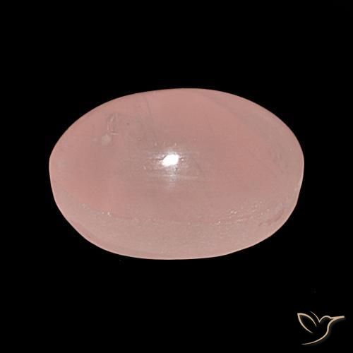 Quarzo rosa stellato Rosa rosa naturale da 38.81 ct, Ovale, Traslucido