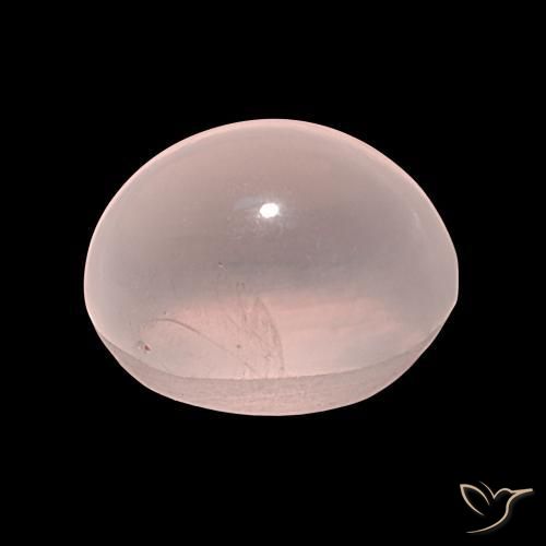 Quarzo rosa stellato Rosa chiaro naturale da 40.32 ct, Ovale, Traslucido