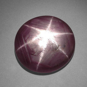 Rubino stellato naturale rosso da 34,19 ct, taglio ovale, opaco