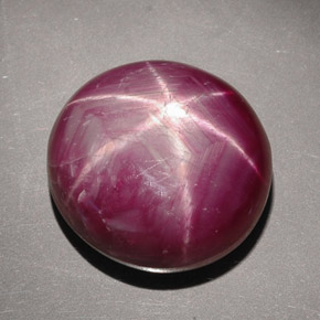 Rubino stellato naturale rosso da 34,16 ct, taglio ovale, opaco