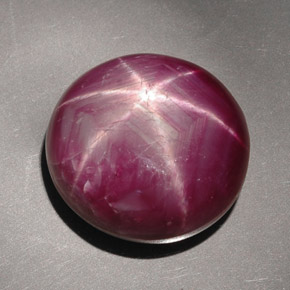 Rubino stellato naturale rosso da 34,16 ct, taglio ovale, opaco