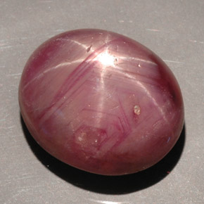 Rubino stellato naturale rosso da 36,27 ct, taglio ovale, opaco