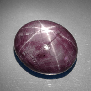 Rubino stellato naturale rosso da 89,27 ct, taglio ovale, opaco