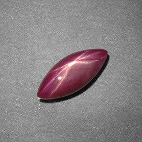 Rubino stellato naturale rosso da 2,37 ct, marchesa, opaco