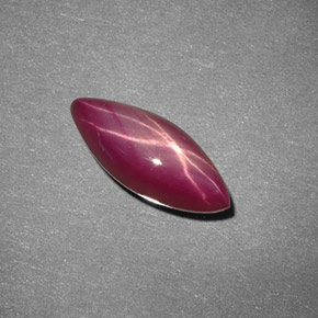Rubino stellato naturale rosso da 2,37 ct, marchesa, opaco