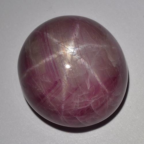 Rubino stellato naturale porpora da 33,48 ct, taglio ovale, opaco