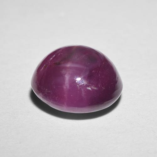 Rubino stellato Rosso tendente al rosa naturale da 1.55 ct, Taglio rotondo, Traslucido