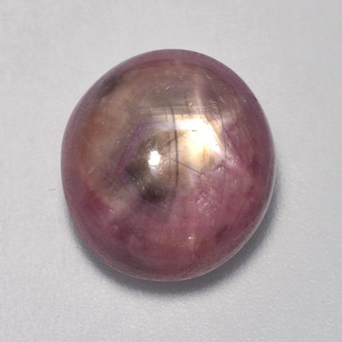 Rubino Stellato Viola rossastro naturale da 9.74 ct, Taglio ovale, Opaco