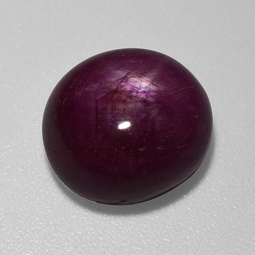 Rubino Stellato Rosso scuro naturale da 9.87 ct, Ovale, Opaco