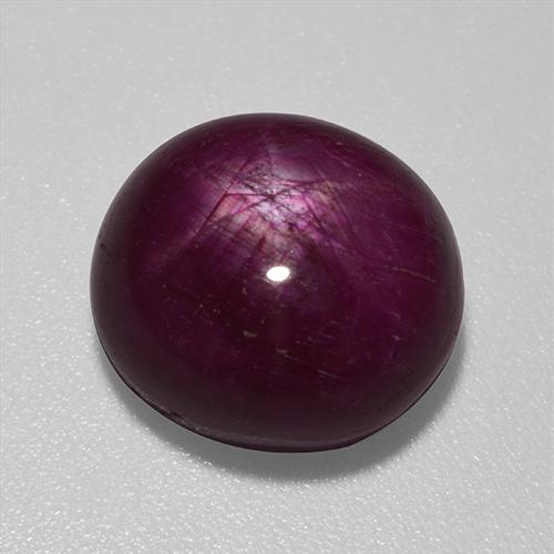 Rubino Stellato Rosso scuro naturale da 9.87 ct, Ovale, Opaco