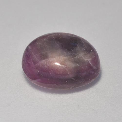 Rubino Stellato Viola rossastro naturale da 4.41 ct, Taglio ovale, Opaco