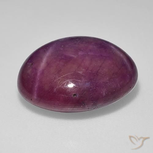 Rubino Stellato Vino rosso naturale da 19.19 ct, Ovale, Opaco