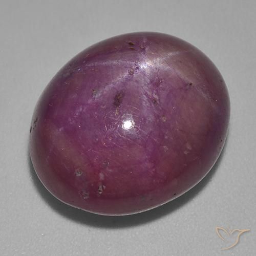 22.94ct Naturale Vino rosso Rubino stellato, Ovale, Opaco