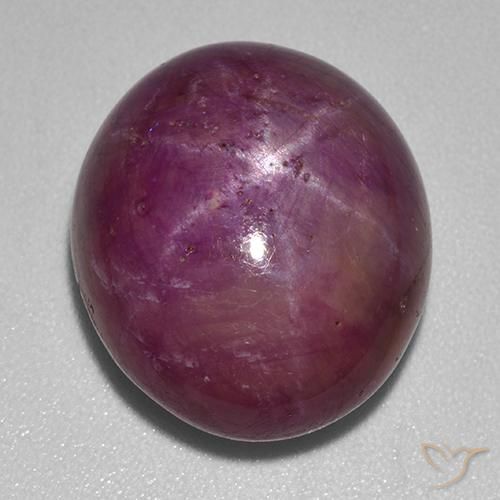 23.39ct Naturale Rosso viola Rubino stellato, Ovale, Opaco