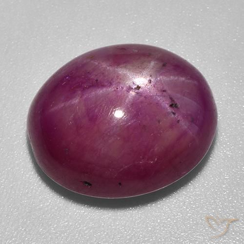 Rubino stellato Rosso scuro naturale da 14.45 ct, Taglio ovale, Opaco