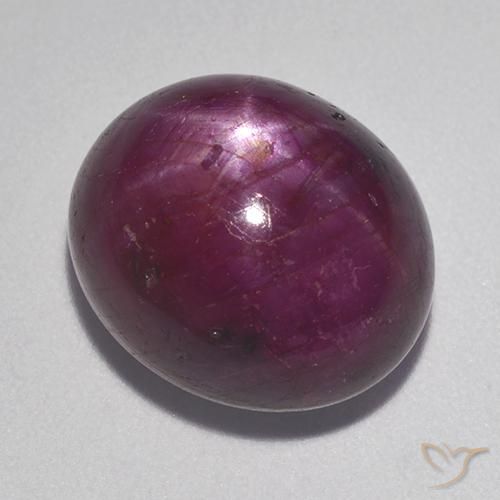 13.37ct Naturale Rosso lampone Rubino stellato, Ovale, Opaco