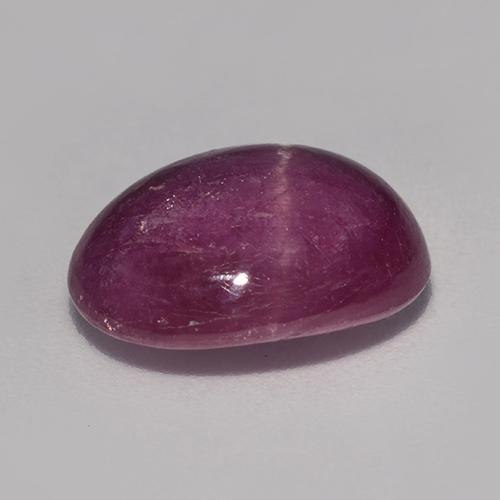 Rubino stellato naturale porpora da 7,22 ct, taglio ovale, opaco