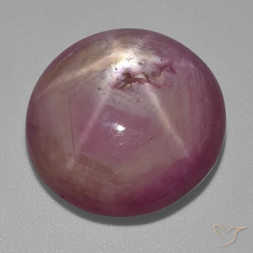 31.80ct Naturale Viola medio-chiaro Rubino stellato, Ovale, Opaco