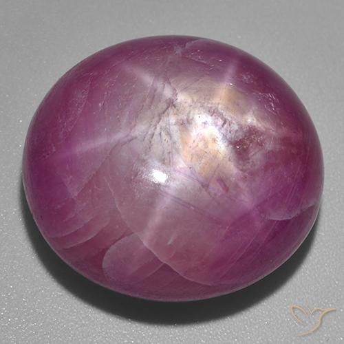 53.60ct Naturale Viola medio-scuro Rubino stellato, Ovale, Opaco