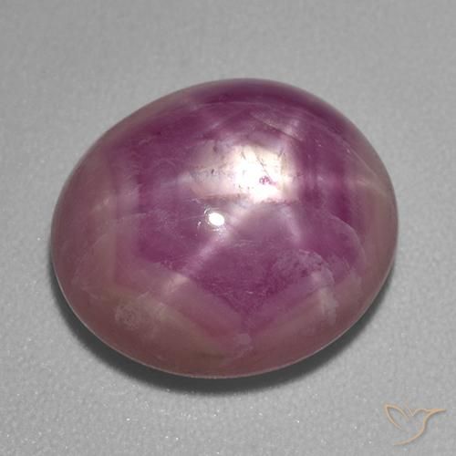 Rubino Stellato Sangria profonda naturale da 8.07 ct, Ovale, Opaco