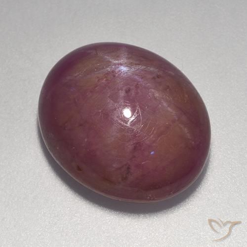 14.20ct Naturale Magenta grigiastro Rubino stellato, Ovale, Opaco
