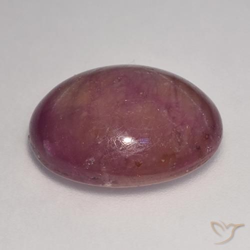 Rubino Stellato Magenta grigiastro naturale da 14.20 ct, Ovale, Opaco