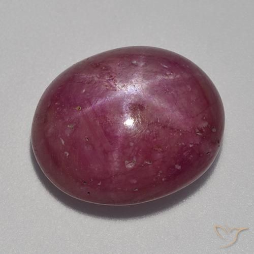 13.22ct Naturale Rosa violetto Rubino stellato, Ovale, Opaco
