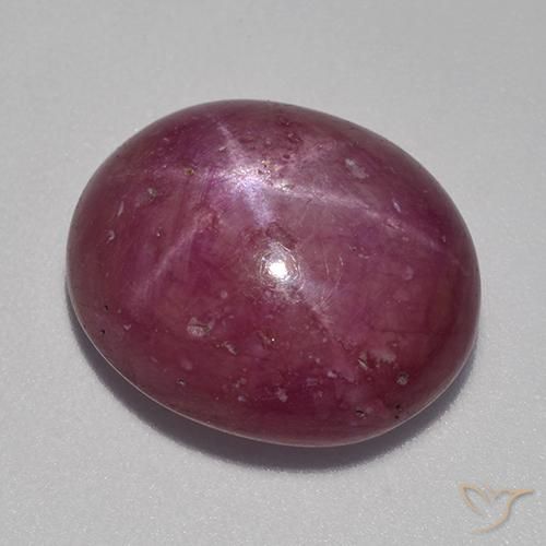 Rubino Stellato Rosa violetto naturale da 13.22 ct, Ovale, Opaco