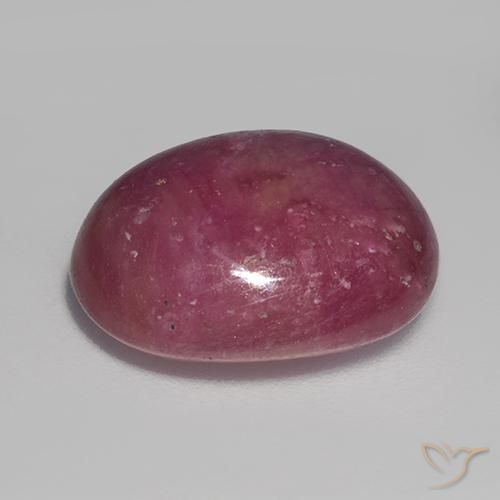 Rubino Stellato Rosa violetto naturale da 13.22 ct, Ovale, Opaco
