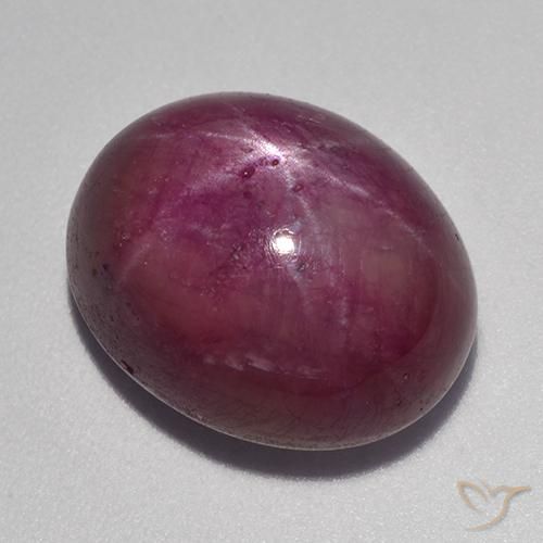 17.79ct Naturale Rosa violetto Rubino stellato, Ovale, Opaco