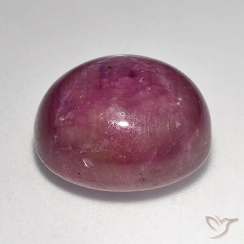 Rubino Stellato Rosa violetto naturale da 15.14 ct, Ovale, Opaco