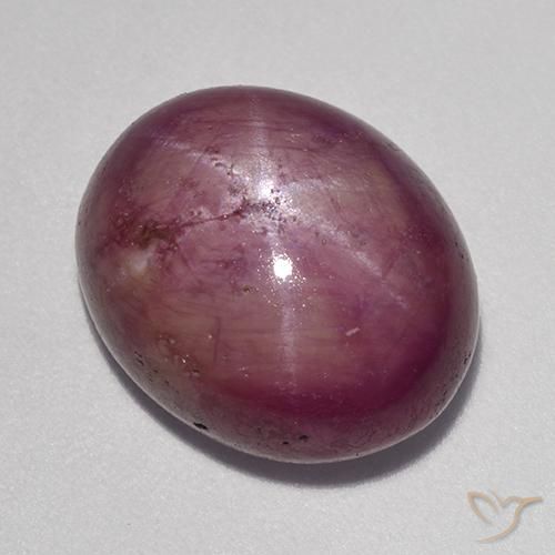 13.63ct Naturale Viola medio Rubino Stellato, Ovale, Opaco