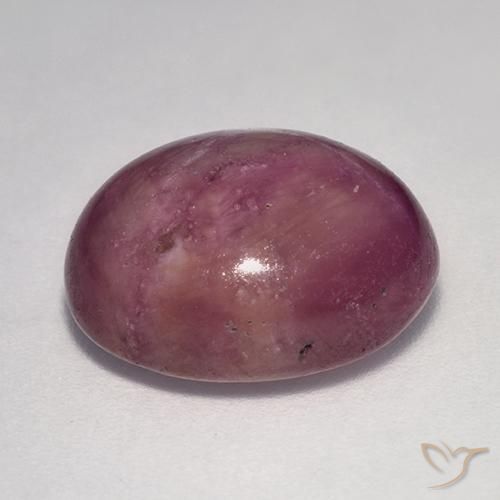 Rubino Stellato Viola medio naturale da 13.63 ct, Ovale, Opaco