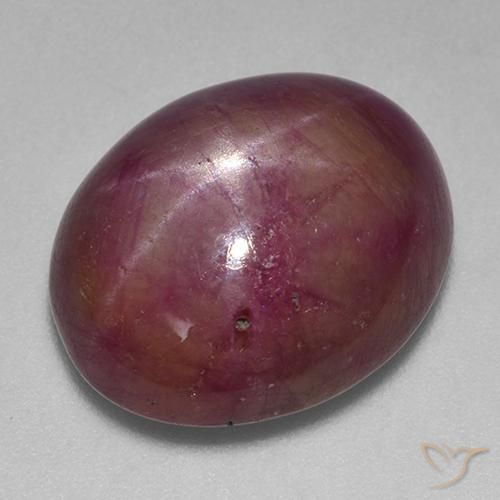 17.03ct Naturale Viola medio Rubino stellato, Ovale, Opaco