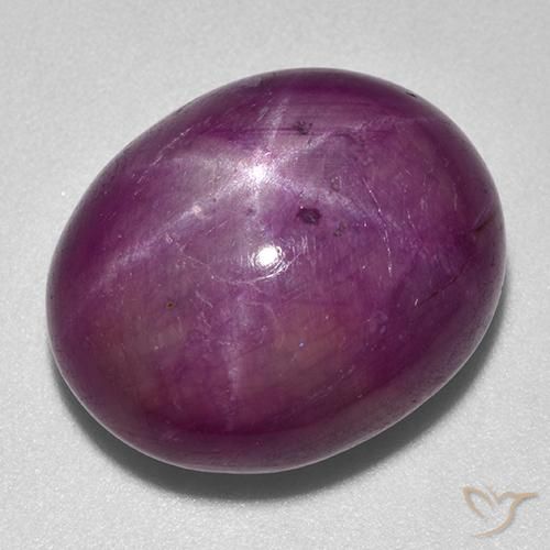25.25ct Naturale Viola scuro Rubino stellato, Ovale, Opaco