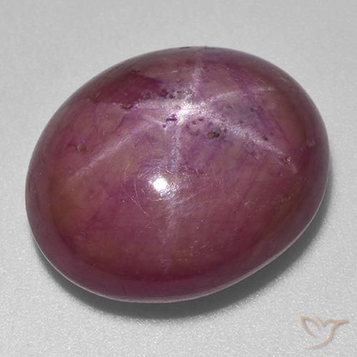 21.03ct Naturale Viola medio Rubino stellato, Ovale, Opaco