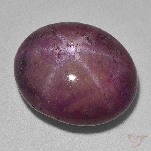 Rubino Stellato Rosso lampone naturale da 18.06 ct, Ovale, Opaco