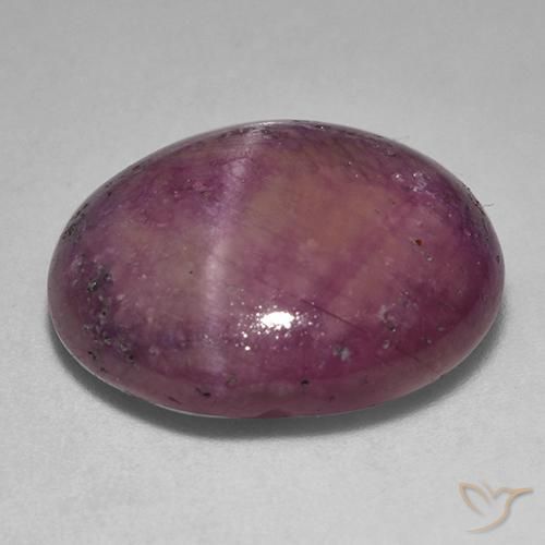 Rubino Stellato Rosso lampone naturale da 18.06 ct, Ovale, Opaco