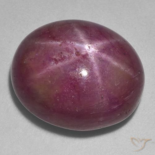 27.24ct Naturale Viola medio-scuro Rubino stellato, Ovale, Opaco