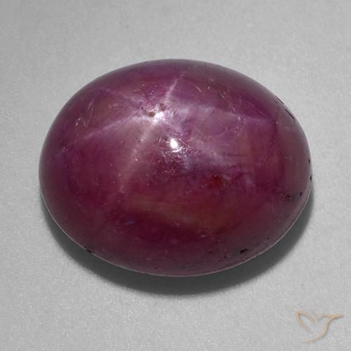 15.62ct Naturale Rosa violetto Rubino stellato, Ovale, Opaco