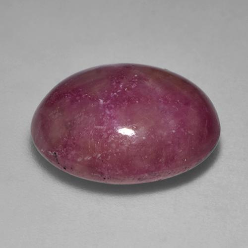 Rubino stellato naturale porpora da 10,07 ct, taglio ovale, opaco