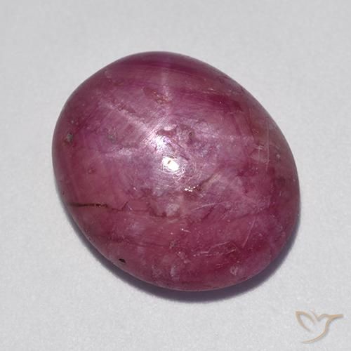 11.80ct Naturale Magenta-Rosa Rubino stellato, Ovale, Opaco