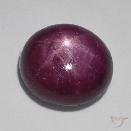 10.71ct Naturale Viola medio-scuro Rubino stellato, Ovale, Opaco